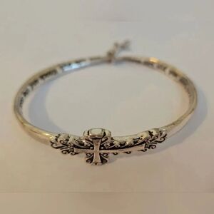 MOBIUS ASK SEEK KNOCK BANGLE BRACELET SILVER-PLATED, Gift Boxed #7